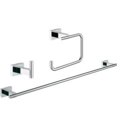 Grohe 40777001 Essentials Cube Wall Mount Bathroom Accessory Set in Chrome