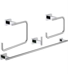 Grohe 40778001 Essentials Cube Wall Mount Bathroom Accessory Set in Chrome