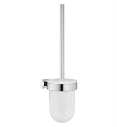 Grohe 40513001 Essentials Cube 3 3/4" Wall Mount Toilet Brush Set with Holder in Chrome