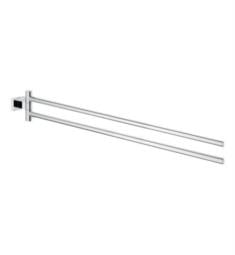 Grohe 40624001 Essentials Cube 1 1/8" Wall Mount Double Towel Bar in Chrome