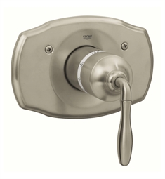 Grohe 19614EN0 Seabury 7 1/2" Central Thermostatic Valve Trim Kit with Lever Handle in Brushed Nickel