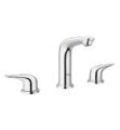 Grohe 20486003 EuroStyle New 6 3/4" Double Handle Three-hole S-Size Lavatory Bathroom Faucet in Starlight Chrome
