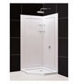 Dreamline DL-60C-01 SlimLine Neo-Angle Shower Base and QWALL-4 Shower Backwall Kit