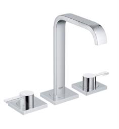 Grohe 2019100A Allure 6 3/8" Double Handle M-Size Deck Mounted/Widespread Bathroom Faucet in Chrome