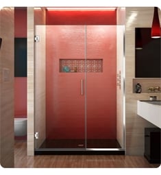 DreamLine SHDR-247210 Unidoor Plus W 45" to 52 1/2" x H 72" Hinged Shower Door with Clear Glass
