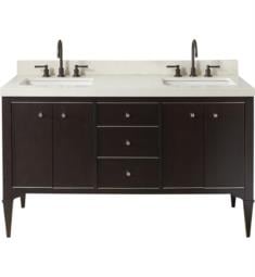 Fairmont Designs 1511-V6021DA Charlottesville 60" Free Standing Double Bathroom Vanity with Three Drawers in Vintage Black