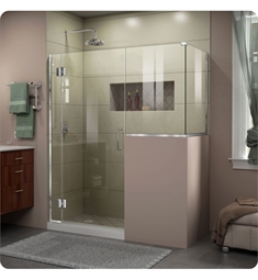 DreamLine E12-0 Unidoor-X W 59" to 60" x D 30 3/8" to 40 3/8" x H 72" Hinged Shower Enclosure