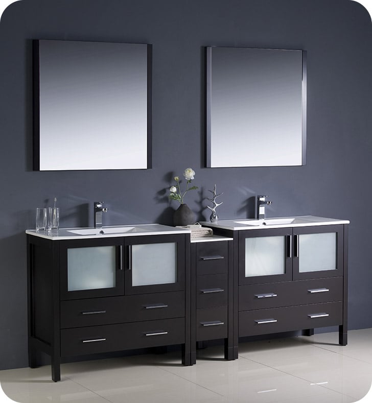 Fresca Fvn62 361236es Uns Torino 84, Modern Bathroom Vanity Double Sinks