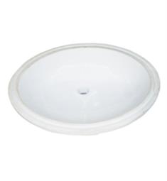 Fairmont Designs S-100WH 19 3/4" Ceramic Undermount Sink in White