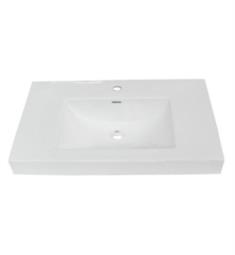 Fairmont Designs S-11030W1 29 1/2" Single Hole Ceramic Sink in White