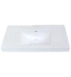 Fairmont Designs S-11036W1 35 1/2" Single Hole Ceramic Sink in White
