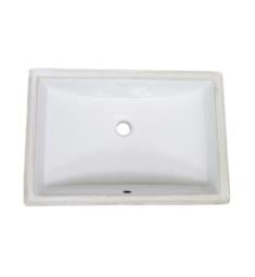 Fairmont Designs S-200WH 20 1/2" Ceramic Undermount Sink in White