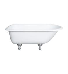 Cambridge Plumbing RR55 Cast Iron 54" Rolled Rim Clawfoot Tub with Faucet Holes