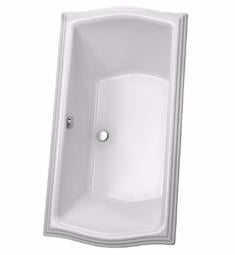 TOTO ABY784N#01 Clayton 71 5/8" Acrylic Drop-In Soaker Bathtub with Optional Grab Bars in Cotton
