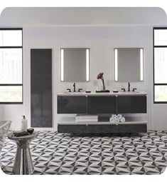 Robern VM36H1D21 Cartesian 36 1/8" Wall Mount Bathroom Vanity with Slim Glass Drawer