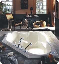 Acrylic corner asymmetrical bathtub ExclusiveLine BERNO 150x90 cm