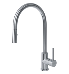Franke FF3350 EOS 16 1/4" Single Hole Deck Mounted Pulldown Kitchen Faucet in Steel