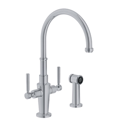 Franke FFS5270 Absinthe 15 5/8" Single Hole Deck Mounted Kitchen Faucet with Side Spray in Polished Nickel
