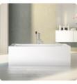 Alcove A117820.0000 7766 KA Flory De Colt 66" Customizable Free Standing Rectangular Bathtub in White