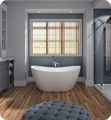 Neptune Rouge 16.20412.0000.10 FLO3260F1 Florence F1 59 3/8" White Free Standing Oval Bathtub