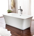 Neptune Rouge 15.20210.000015.10 LON3060F1A London F1 58 7/8" White Free Standing Rectangular Bathtub with Rouge-Air Therapy Mode