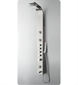 Fresca FSP8009BS Geona Shower Massage Panel with Thermostatic Valve and Stainless Steel Body in Brushed Silver