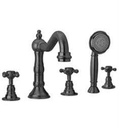 LaToscana 87109 Ornellaia 8 5/8" Double Handle Widespread/Deck Mounted Roman Tub Faucet with Hand Shower