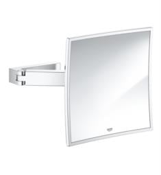 Grohe 40808000 Selection Cube 8 3/4" Cosmetic Framed Mirror in Chrome