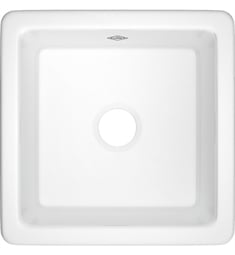 Rohl RC1818 Shaws Classic 18 1/8" Square Single Bowl Undermount/Drop-In Fireclay Bar/Prep Kitchen Sink