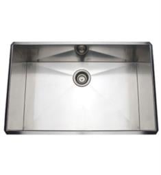 Rohl RSS3018 31 1/2" Single Bowl Undermount Stainless Steel Kitchen Sink