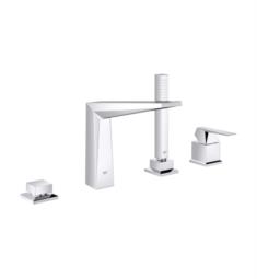 Grohe 19787001 Allure Brilliant 7 7/8" Four Hole Widespread/Deck Mounted Tub Filler with Handshower