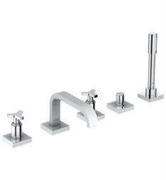 Grohe 25083001 Allure 8 1/4" Five Hole Widespread/Deck Mounted Roman Tub Filler with Handshower