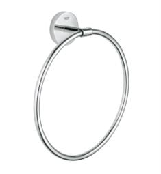 Grohe 40460001 BauCosmopolitan 8 1/4" Wall Mount Towel Ring in Chrome