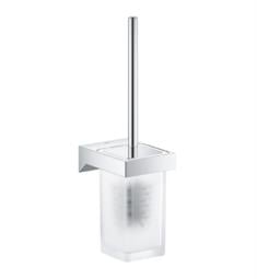 Grohe 40857000 Selection Cube 4 1/8" Wall Mount Toilet Brush Set in Chrome