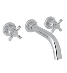 Rohl U.3332X Perrin and Rowe Holborn 8 1/4" Two Cross Handle Widespread/Wall Mount Roman Tub Filler
