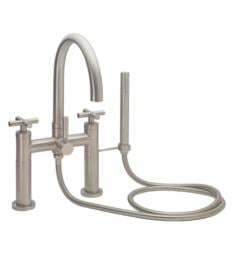 California Faucets 1108 Asilomar 18 5/8" Contemporary Double Handle Deck Mounted Tub Filler with Handshower