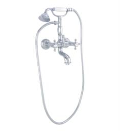 California Faucets 1506-D.20 Balboa 13 3/4" Contemporary Deluxe Double Handle Wall Mount Telephone Tub Filler with Handshower