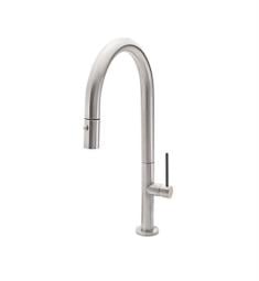 California Faucets K50-100 Poetto 18 5/8" Single Stick Handle Deck Mounted Pull-Down Kitchen Faucet