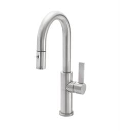 California Faucets K51-101 15 1/2" Single Handle Deck Mounted Pull-Down Bar/Prep Kitchen Faucet