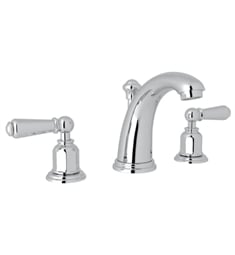 Rohl U.3760L Perrin & Rowe Edwardian 4 1/2" High Neck Double Handle Widespread Bathroom Sink Faucet