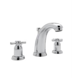 Rohl U.3861X Perrin & Rowe Holborn 4 1/2" High Neck Double Handle Widespread Bathroom Sink Faucet