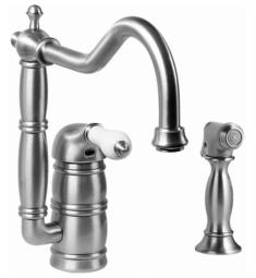 Graff G-4855 Canterbury 9 1/4" Single Handle Deck Mounted Kitchen Faucet with Side Spray