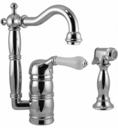 Graff G-5257 Canterbury 5 3/4" Single Handle Deck Mounted Prep Kitchen Faucet with Side Spray