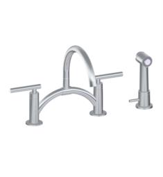 Graff G-5895-LM49 Sospiro 7 1/2" Double Handle Bridge/Deck Mounted Pull-Out Bar/Prep Kitchen Faucet with Independent Side Spray
