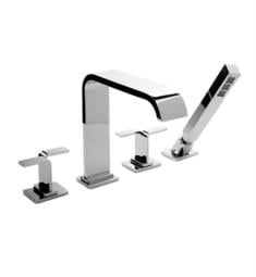 Graff G-2356 Immersion 7 7/8" Double Handle Widespread/Deck Mounted Roman Tub Faucet with Hand Shower and Diverter