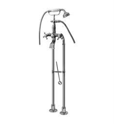 Graff G-3895-C2 Canterbury 45" Floor Mounted Exposed Tub Filler with Handshower and Diverter
