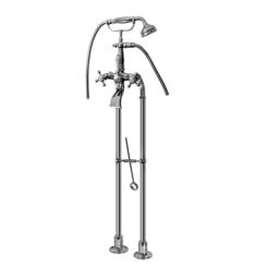 Graff G-3896-C2 Canterbury 45" Floor Mounted Exposed Tub Filler with Handshower and Diverter