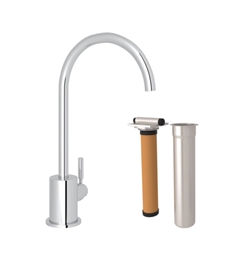 Rohl RKIT7517 Lux Single Hole C-Spout Filter Kitchen Faucet with Metal Lever Handle