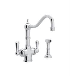 Rohl U.1570LS Perrin and Rowe 9" Traditional Deck Mounted Kitchen Faucet with Sidespray