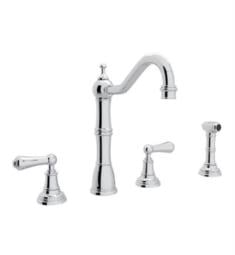 Rohl U.4776L Perrin and Rowe 9" Deck Mounted Kitchen Faucet with Lever Handles & Sidespray